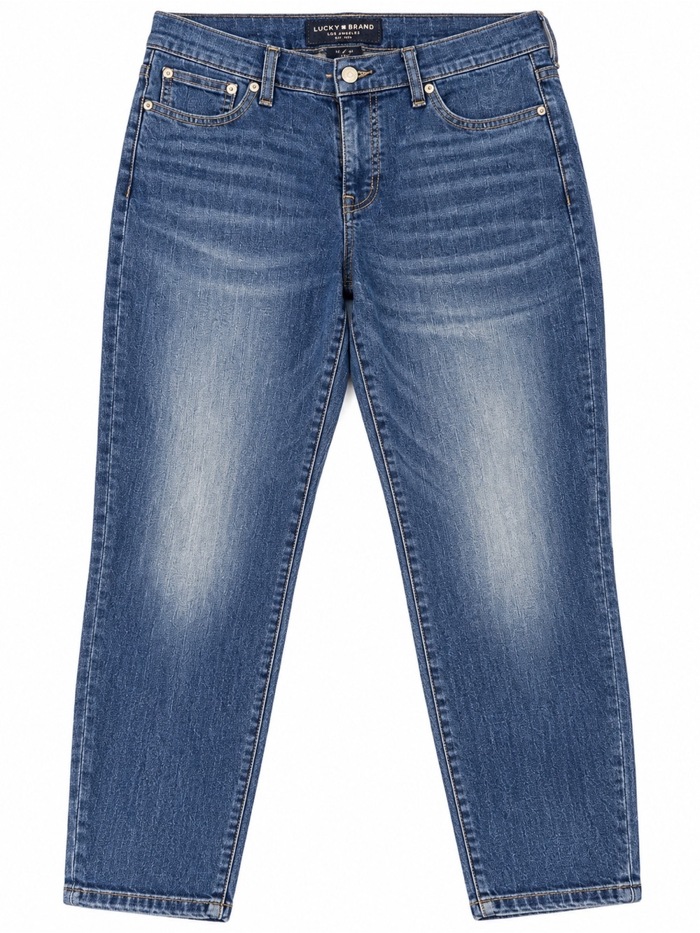 Women’s Lucky Brand Cropped Skinny Jeans in Medium Blue Wash